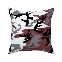 Woodland Dark Red Camo