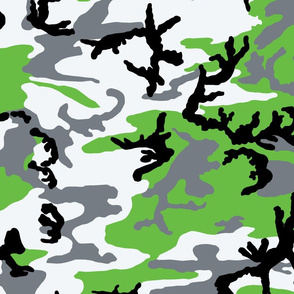 Woodland Zombie Green Camo