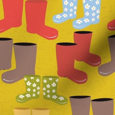 Wellies and Galoshes textured