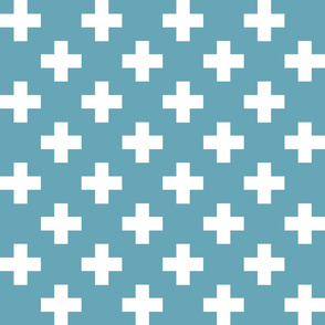 teal cross