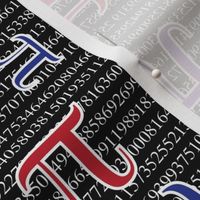 Digits of Pi (Red, Blue, Purple, Black)