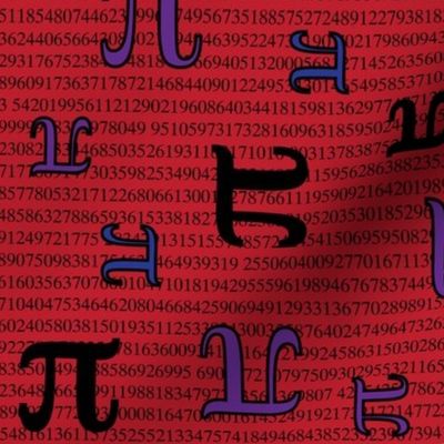 Digits of Pi (Red)