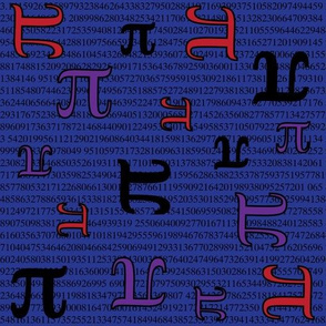 Digits of Pi (Blue)