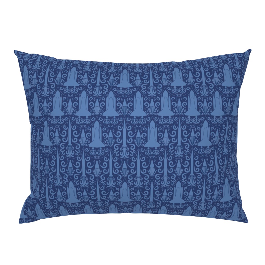 Rocket Science Damask (Navy Blue)