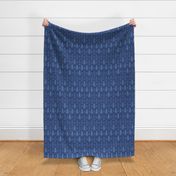 Rocket Science Damask (Navy Blue)