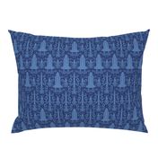 Rocket Science Damask (Navy Blue)