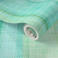 Beach stripe in faux linen aqua