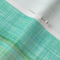 Beach stripe in faux linen aqua