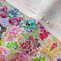 Pointillism inspired floral print - TINY