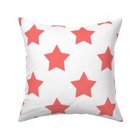 coral star on white