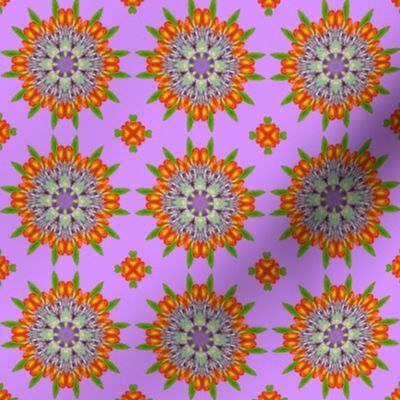 Floral Garden Kaleidoscope Purple