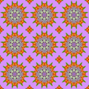 Floral Garden Kaleidoscope Purple