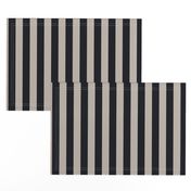 Stripes Black & Beige