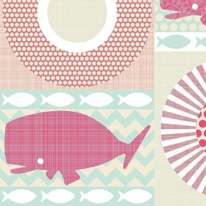 geo whales pink