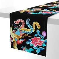 big royal novelty thrones embroidery asian japanese china chinese oriental cheongsam kimono phoenix bird flowers peony garden imperial chinoiserie kings queens museum traditional rank regal korean kabuki geisha yuan ming qing dynasty tapestry vintage empe