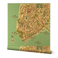 New York City manhattan map