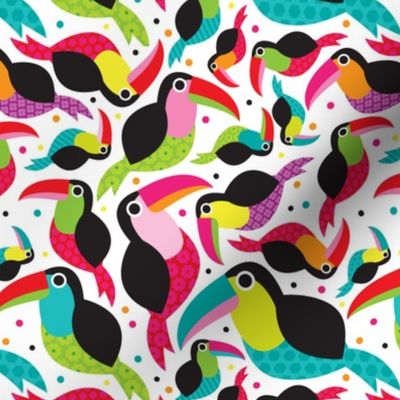 Colorful Brazil Tucan bird illustration