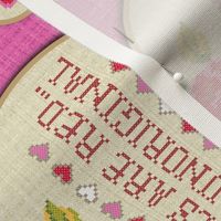 Jaded Valentine tea towel