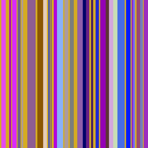 violet - mustard narrow stripe