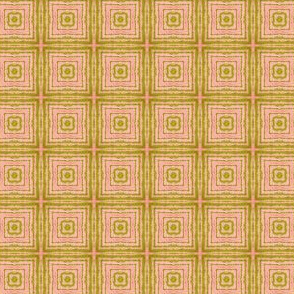 Peach and Avocado in Lilliput: Modern Squares