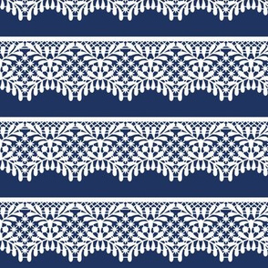 Lace (on navy)
