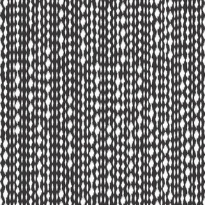 Black & White Spotty Stripes