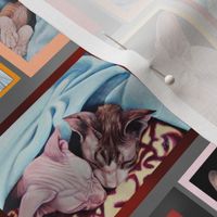 My Sphynx Paintings Collage