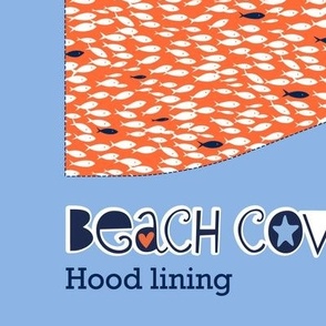 Beach cover-up: hood lining (shoal)