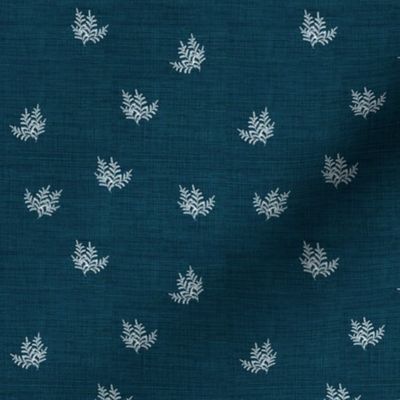 Feathery Fern on Denim