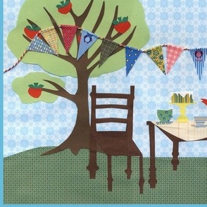 a bunting teaparty