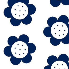 Mod Flower Power Navy