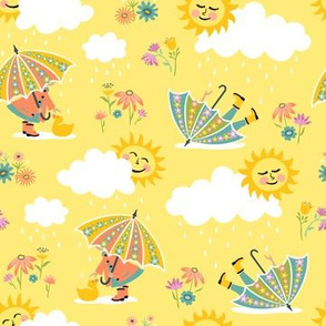 Umbrella Play: Yellow