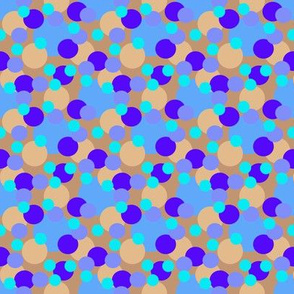 dots blue brown
