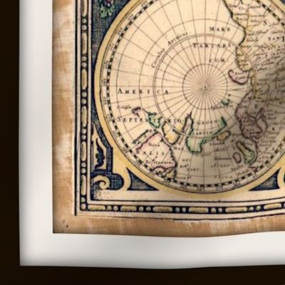 vintage world map 2, large (yard)