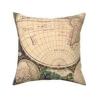 vintage world map 2, large (yard)