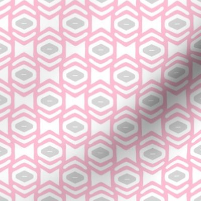 Modern Geometric Ogee in Pink