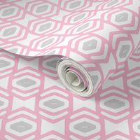 Modern Geometric Ogee in Pink