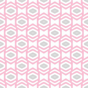 Modern Geometric Ogee in Pink