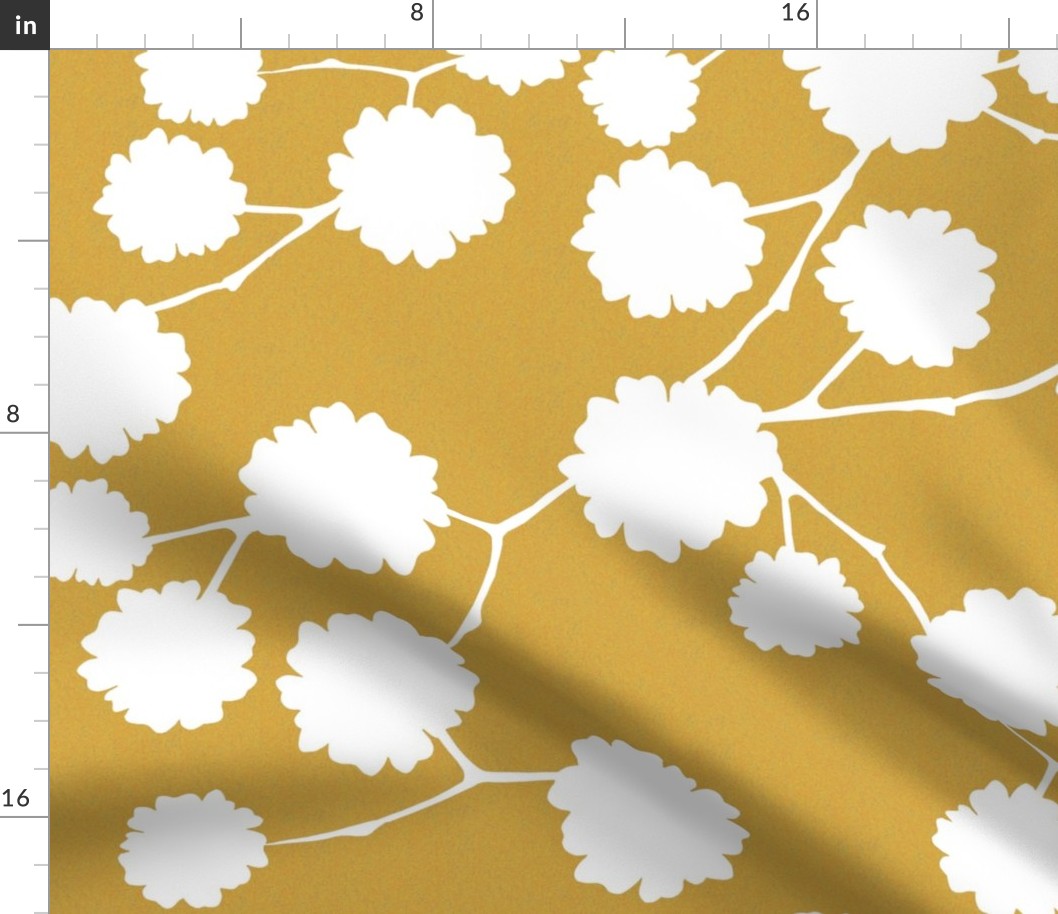 Blossoming - Mustard - large scale