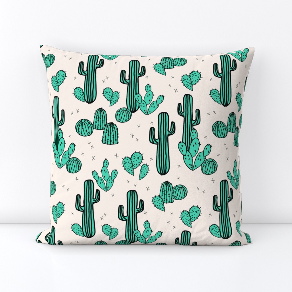 cactus // cacti green tropical summer palms prints plants outdoors southwest desert