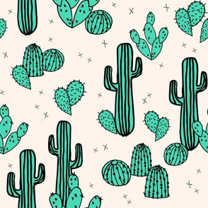 cactus // cacti green tropical summer palms prints plants outdoors southwest desert