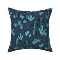 cactus // cacti blue kids summer exotic print