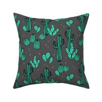 cactus // charcoal cactus cacti southwest desert 