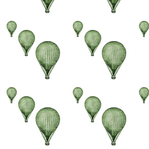 balloon_green_8_by_8_quilt_block