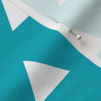 turquoise triangles