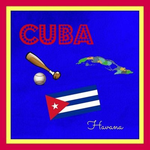 Cuba quilt block / swatch (8-inch repeat)