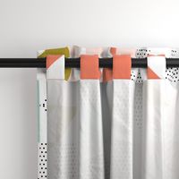 puzzle wholecloth // polka dot coral