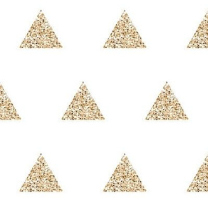 gold sparkle v. I triangles