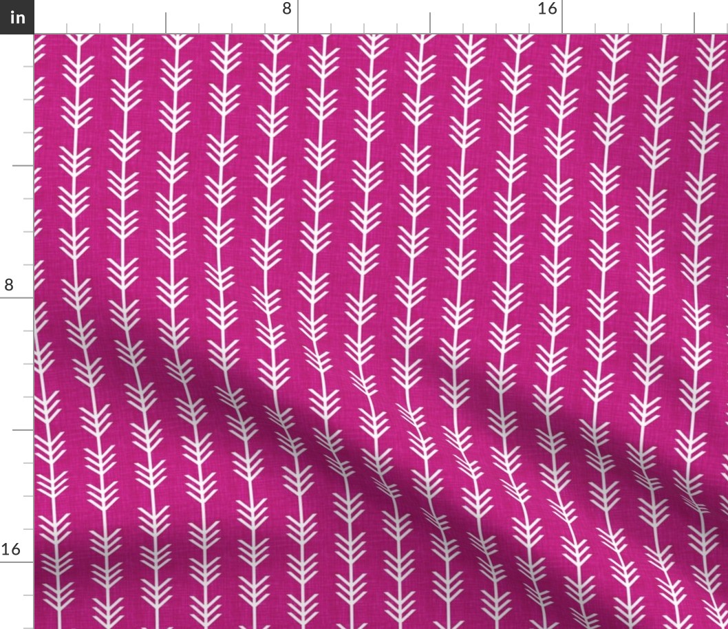 berry linen arrow stripes