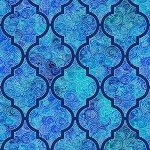 Blue on blue in a Moroccan quatrefoil by Su_G_©SuSchaefer